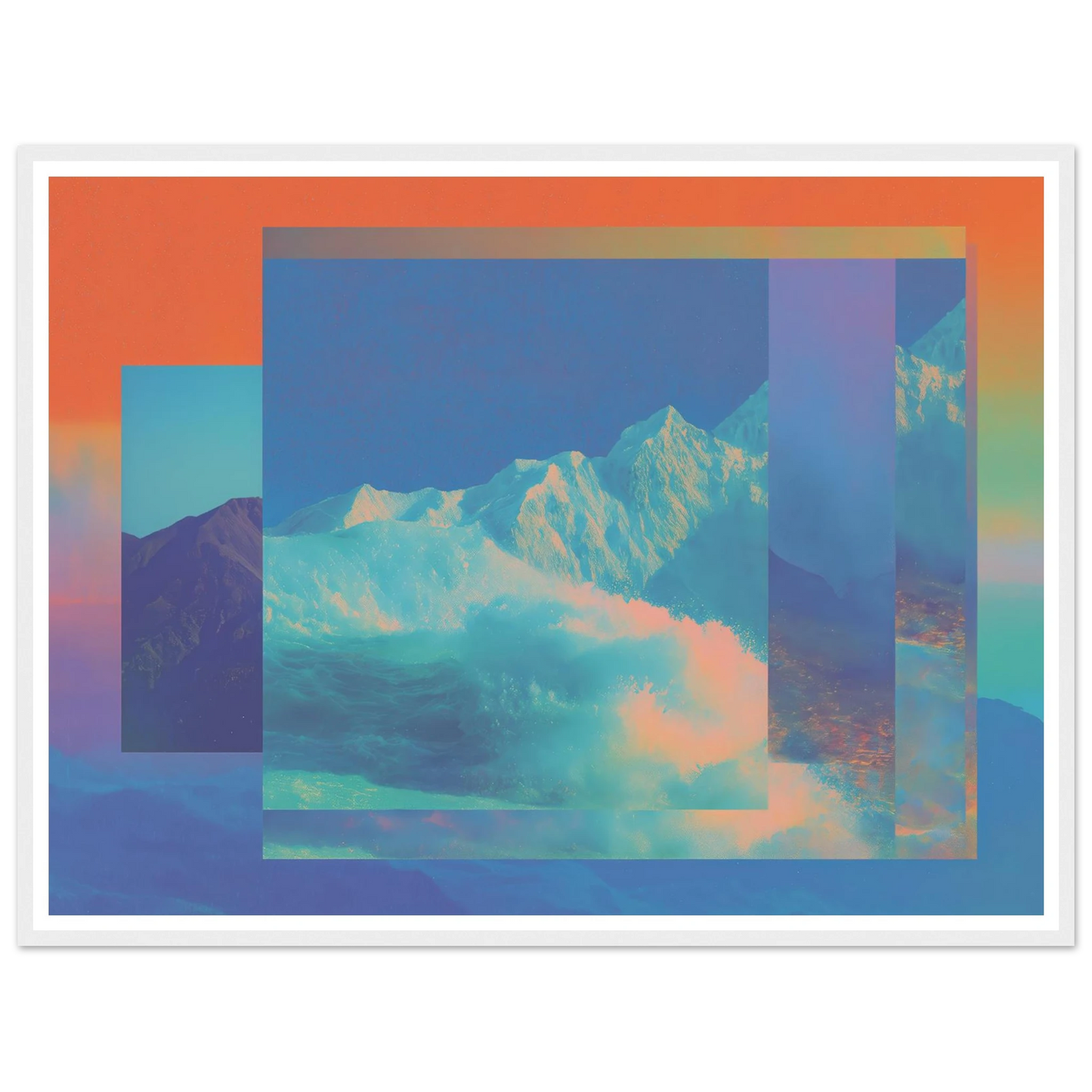 Abyss of Color - Framed Poster - 30x40 cm / 12x16″ - Black frame