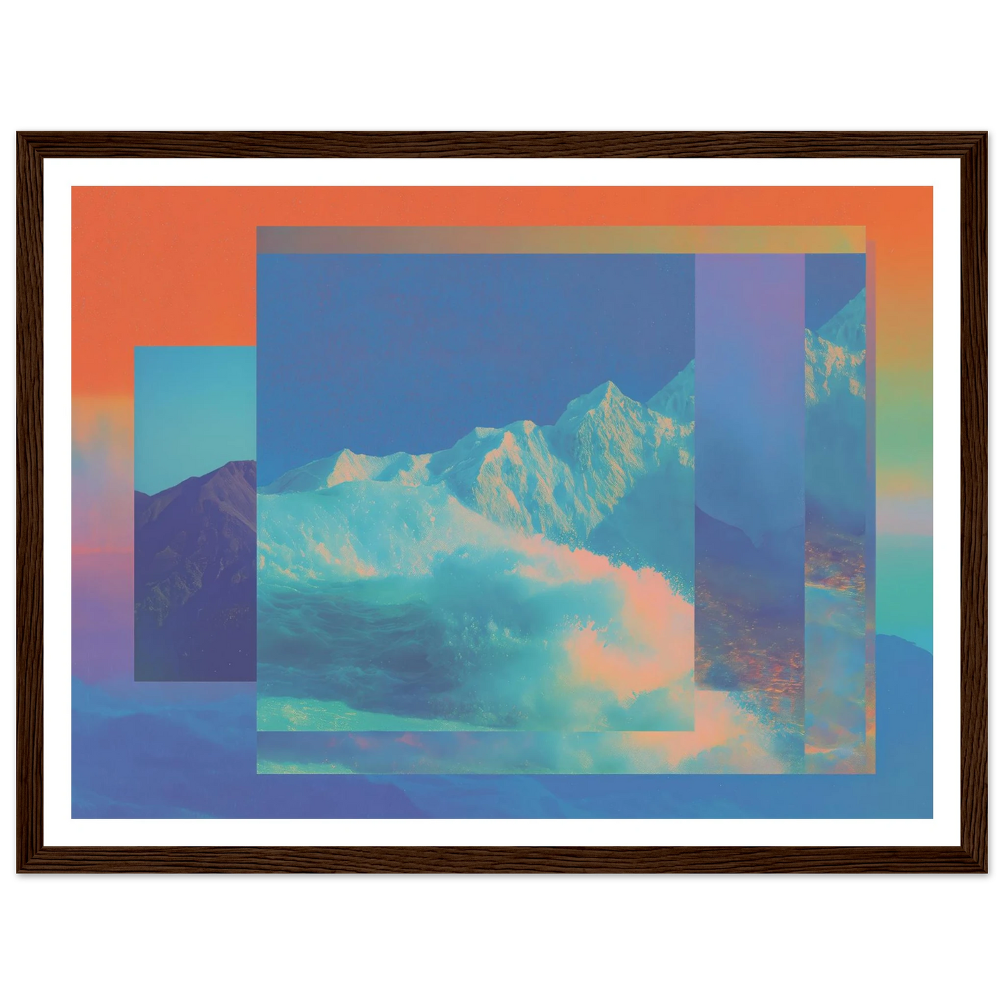 Abyss of Color - Framed Poster - 30x40 cm / 12x16″ - Black frame
