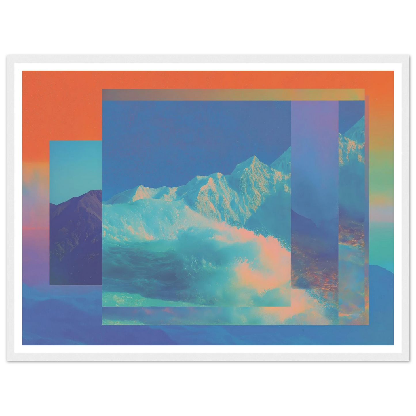 Abyss of Color - Framed Poster - 30x40 cm / 12x16″ - Black frame