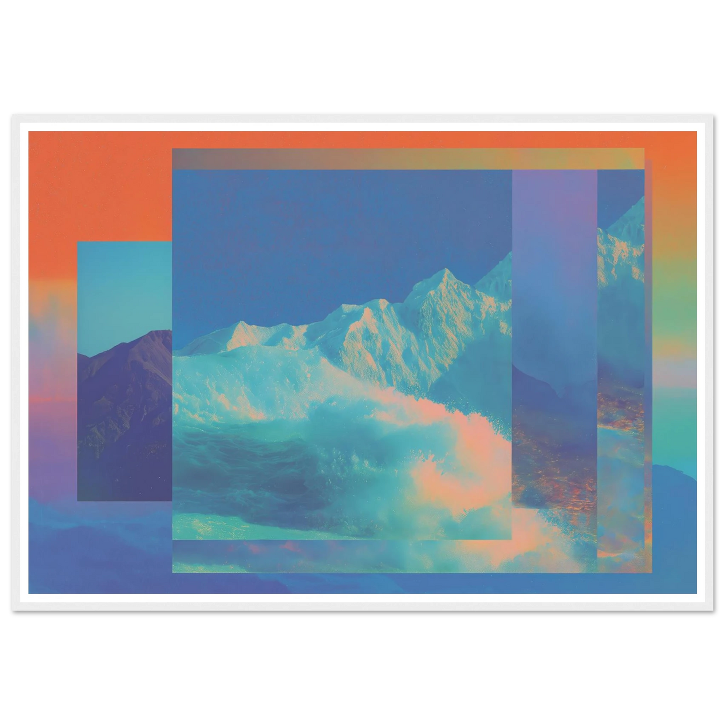 Abyss of Color - Framed Poster - 30x40 cm / 12x16″ - Black frame