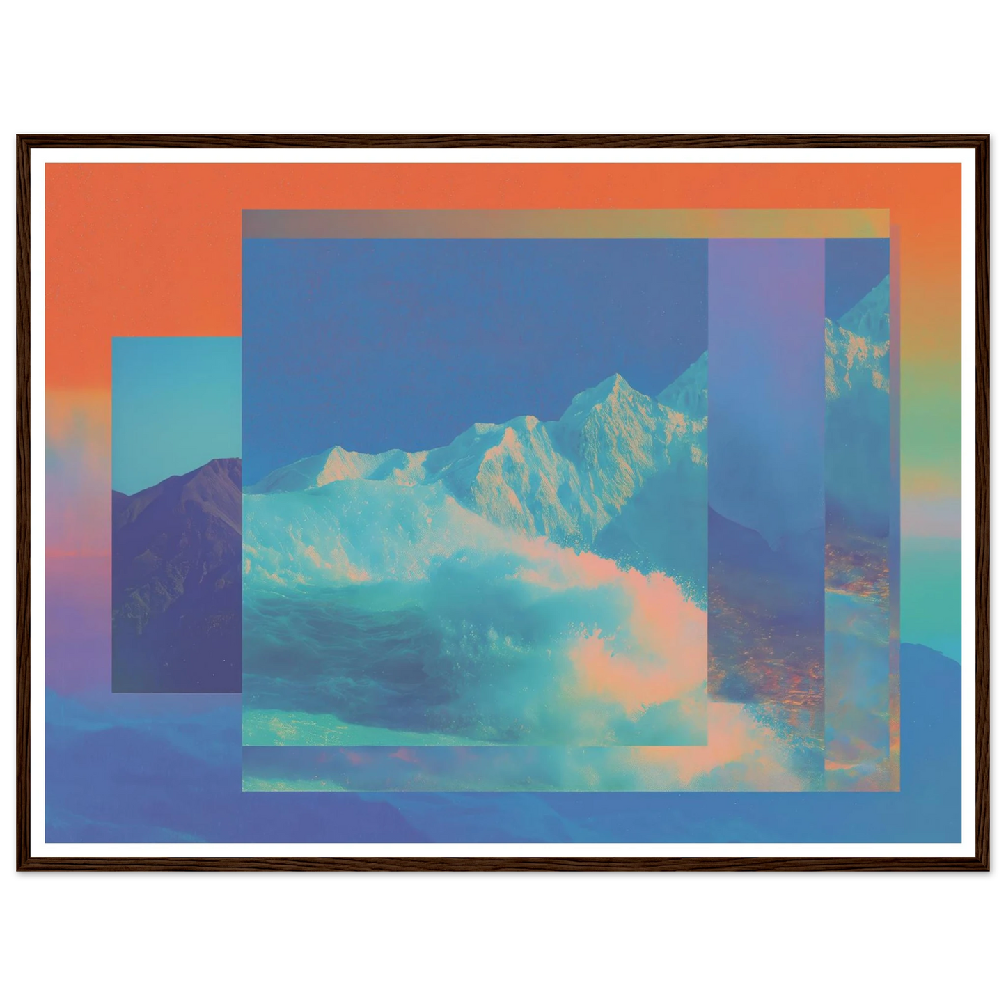 Abyss of Color - Framed Poster - 30x40 cm / 12x16″ - Black frame