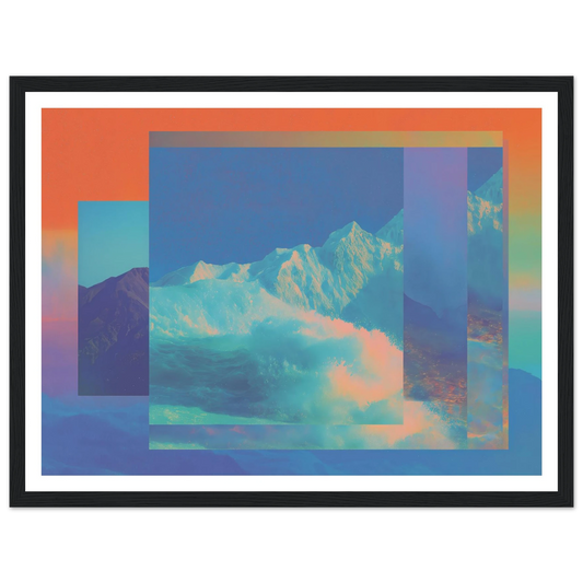 Abyss of Color - Framed Poster - 30x40 cm / 12x16″ - Black frame