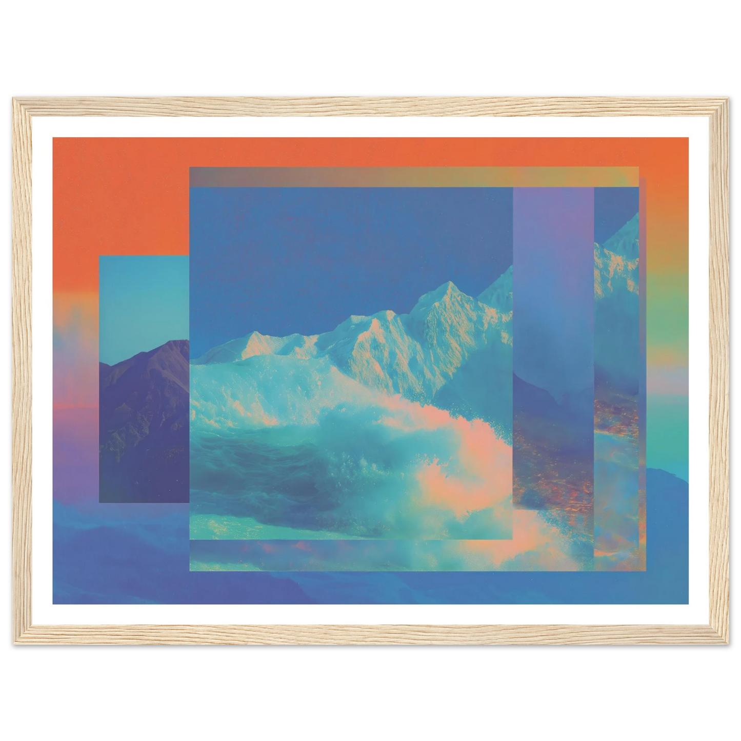 Abyss of Color - Framed Poster - 30x40 cm / 12x16″ - Black frame