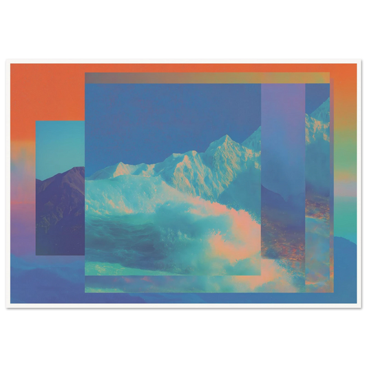 Abyss of Color - Framed Poster - 30x40 cm / 12x16″ - Black frame