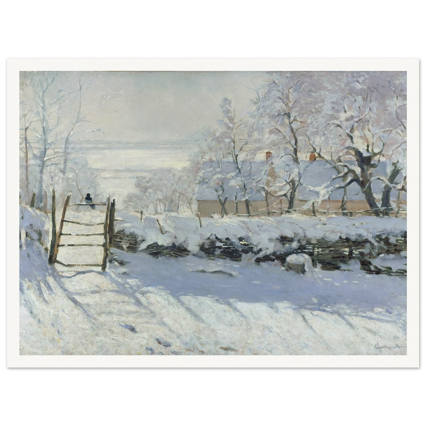 The Magpie (1868 - 1869) Art Print | Claude Monet-Quipham Collections