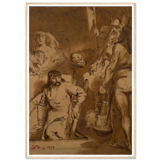 Maćko Borkowic, sketch (1873) Art Print | Jan Matejko-Quipham Collections