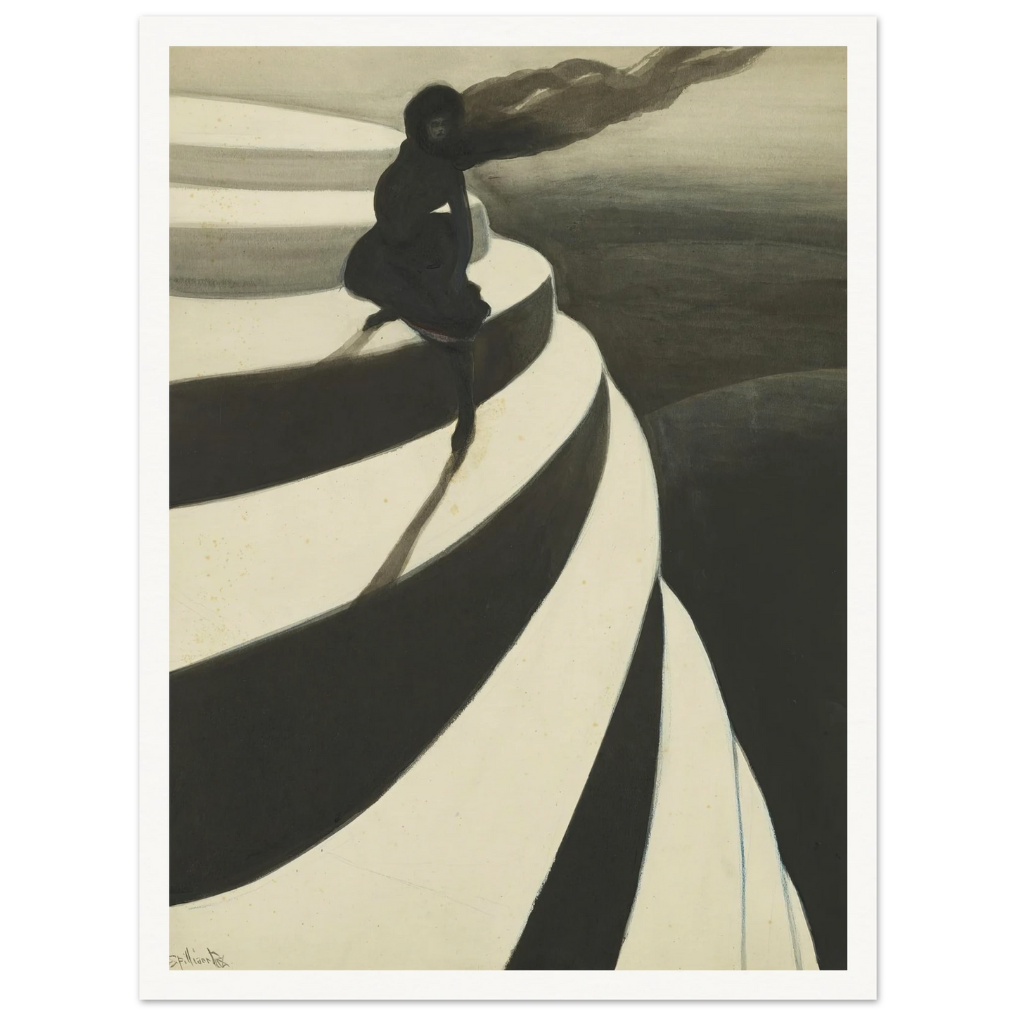 Vertigo (1908) Art Print | Leon Spilliaert-Quipham Collections