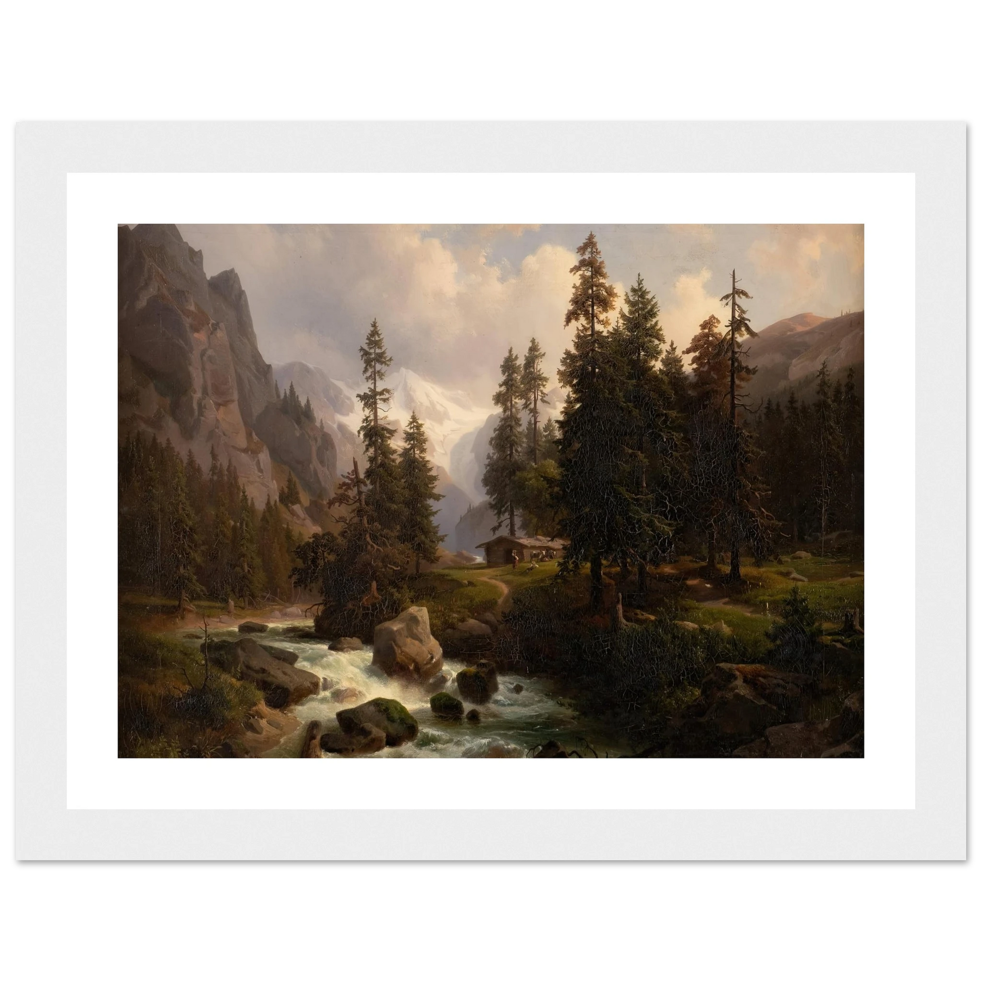 Dale in the High Alps at Gastein (1850) Art Print | August Behrendsen-Quipham Collections