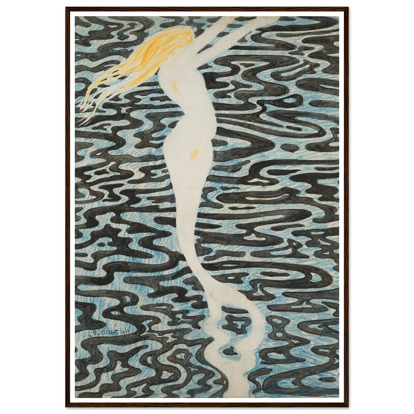 Sirène (Baigneuse) (1910) Art Print | Leon Spilliaert-Quipham Collections