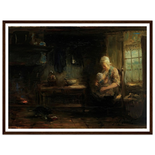 The Young Mother Art Print | Jozef Israels-Quipham Collections