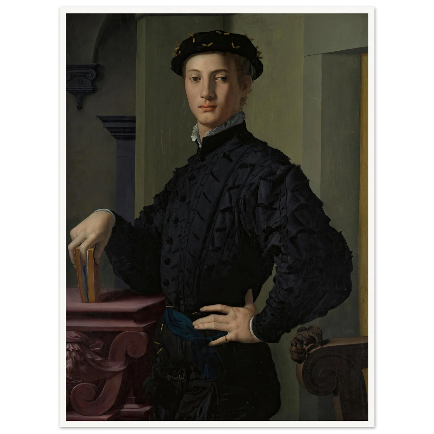 Portrait of a Young Man (1530s) Art Print | Agnolo Bronzino-Quipham Collections