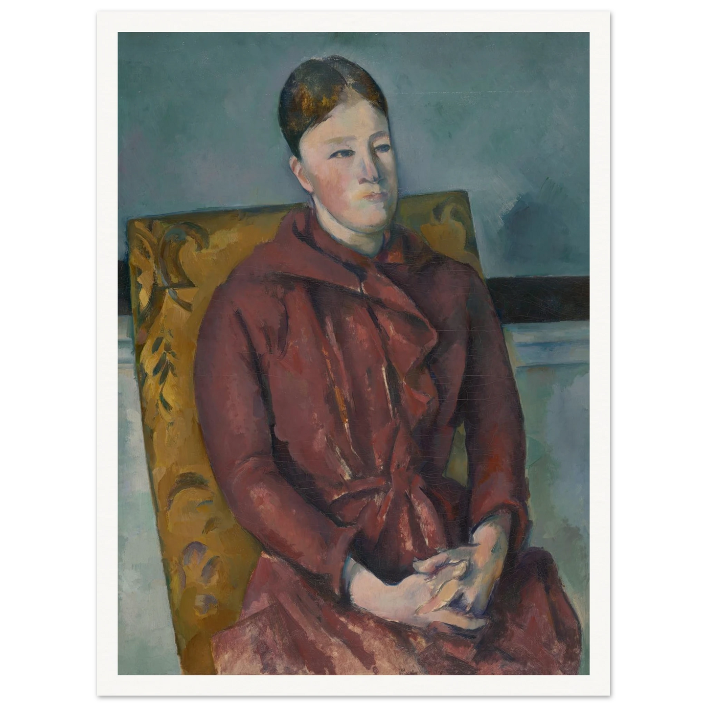 Madame Cézanne in a Yellow Chair (1888-90) Art Print | Paul Cezanne-Quipham Collections