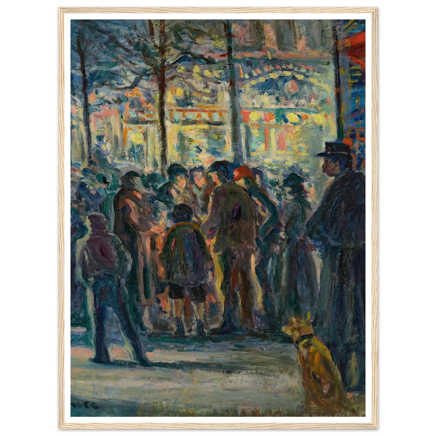 Scène de rue en hiver (circa 1915) Art Print | Maximilien Luce-Quipham Collections