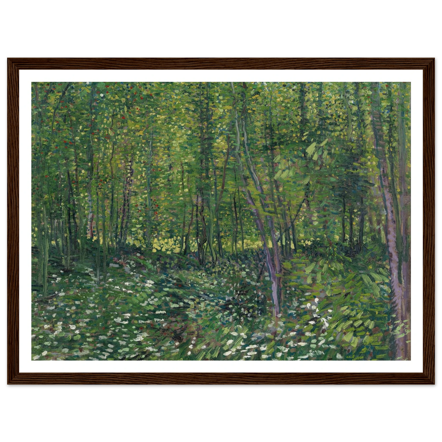 Trees and undergrowth (1887) Art Print | Vincent van Gogh-Quipham Collections