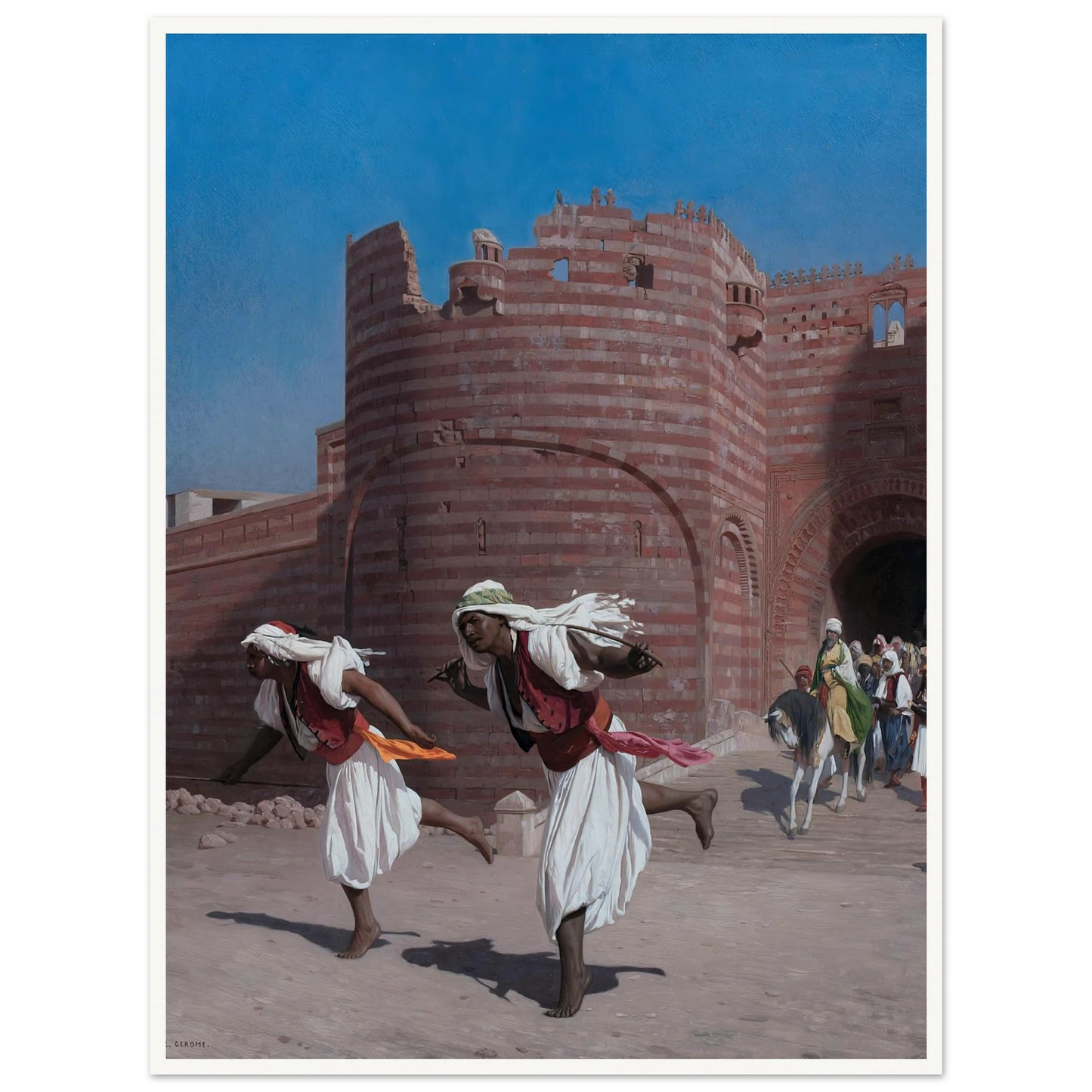 The runners of the Pasha (1867) Art Print | Jean Leon Gerome-Quipham Collections