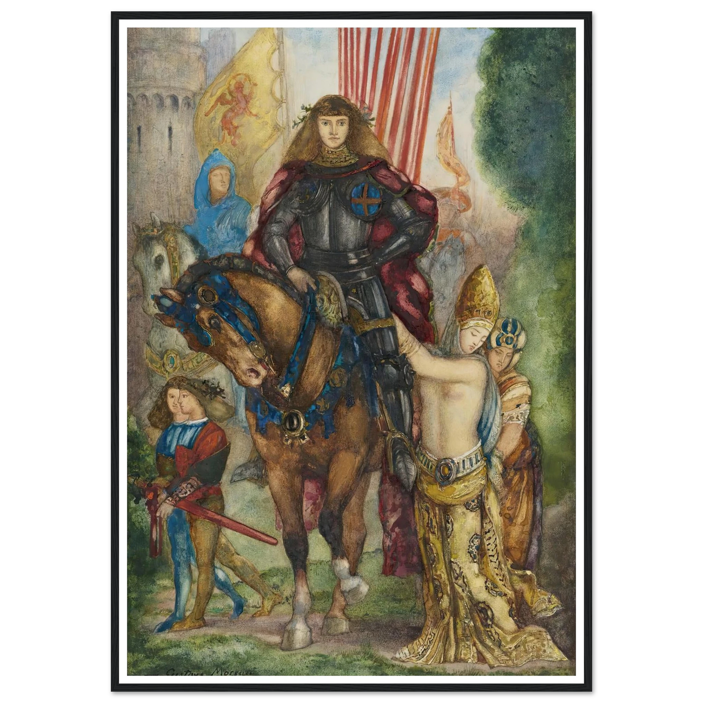 Reître et captives Art Print | Gustave Moreau-Quipham Collections