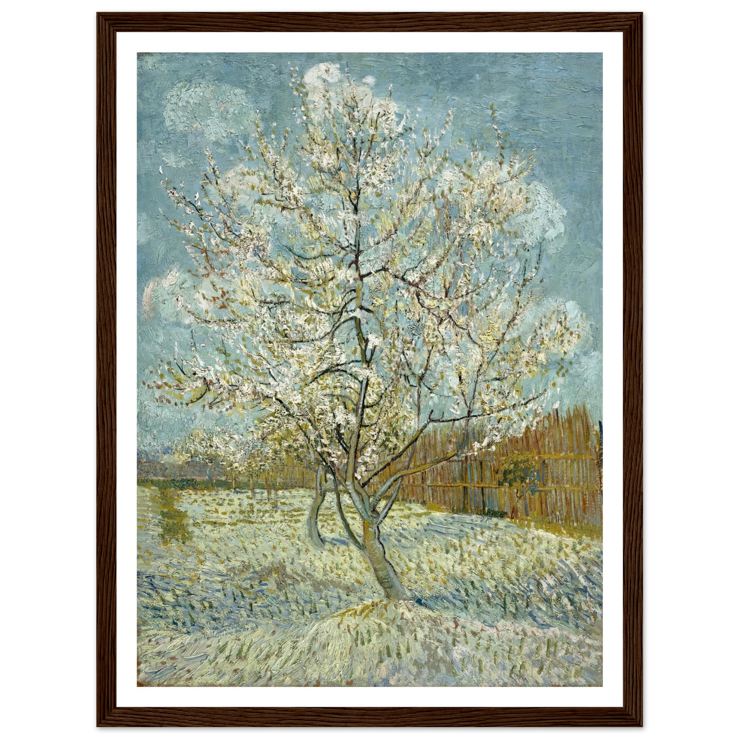 The pink peach tree (1888) Art Print | Vincent van Gogh-Quipham Collections