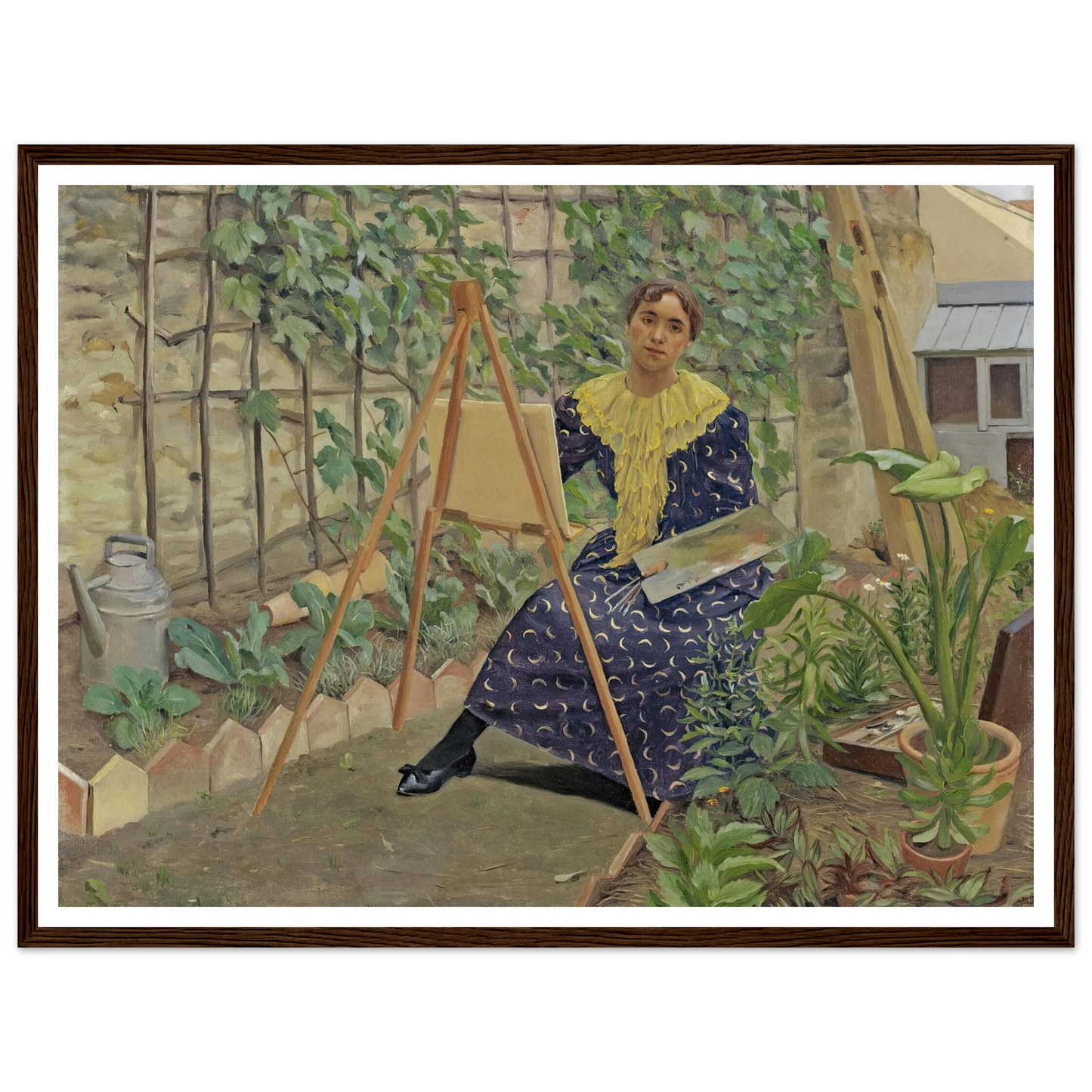 Young Girl Painting (1892) Art Print | Felix Vallotton-Quipham Collections