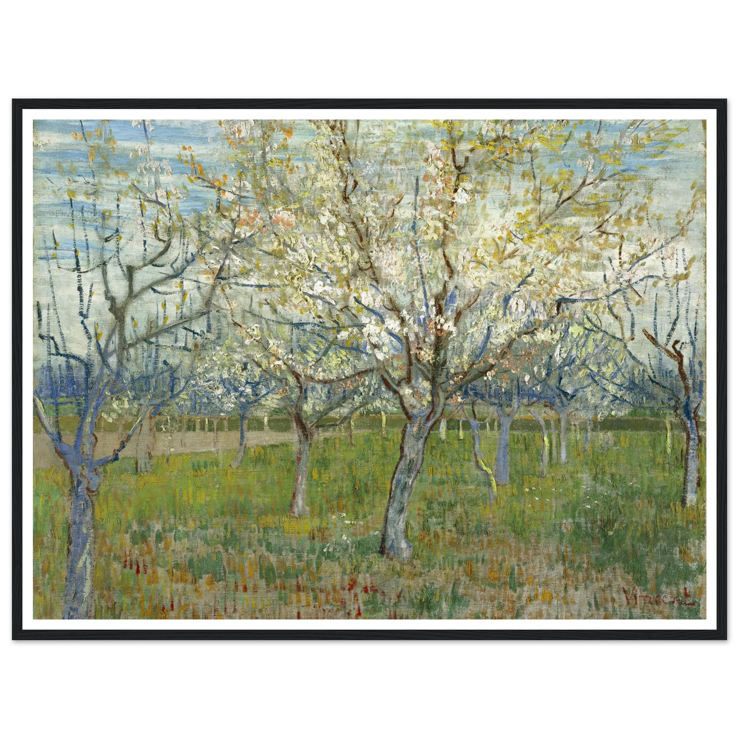 The Pink Orchard (1888) Art Print | Vincent van Gogh-Quipham Collections