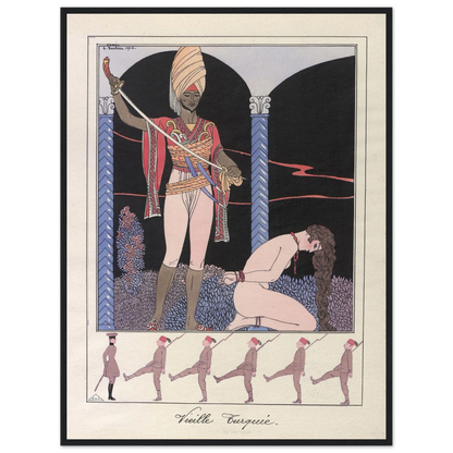 Vieille Turquie (L’exécution) (1915) Art Print | George Barbier-Quipham Collections