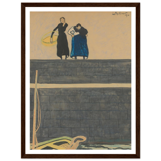 Vissersvrouwen op de kaai (1910) Art Print | Leon Spilliaert-Quipham Collections