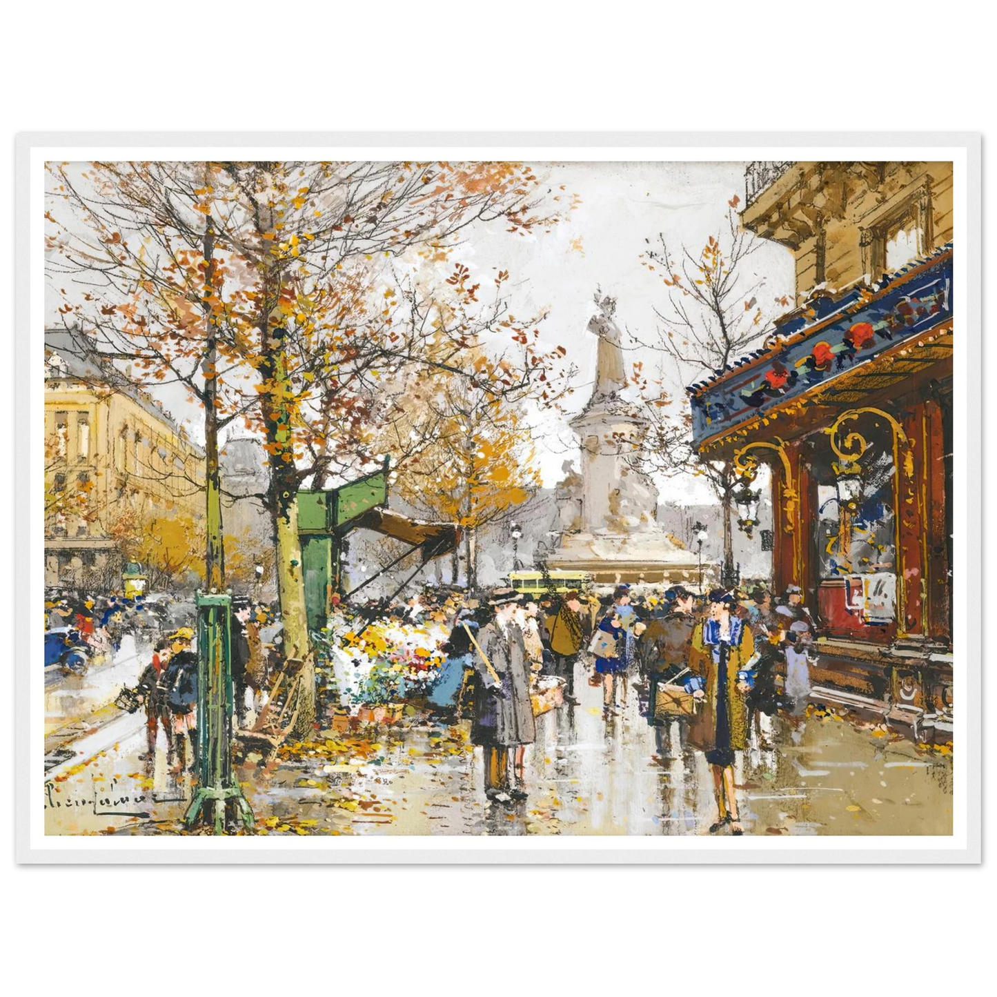 Place De La Republique Art Print | Eugene Galien Laloue-Quipham Collections