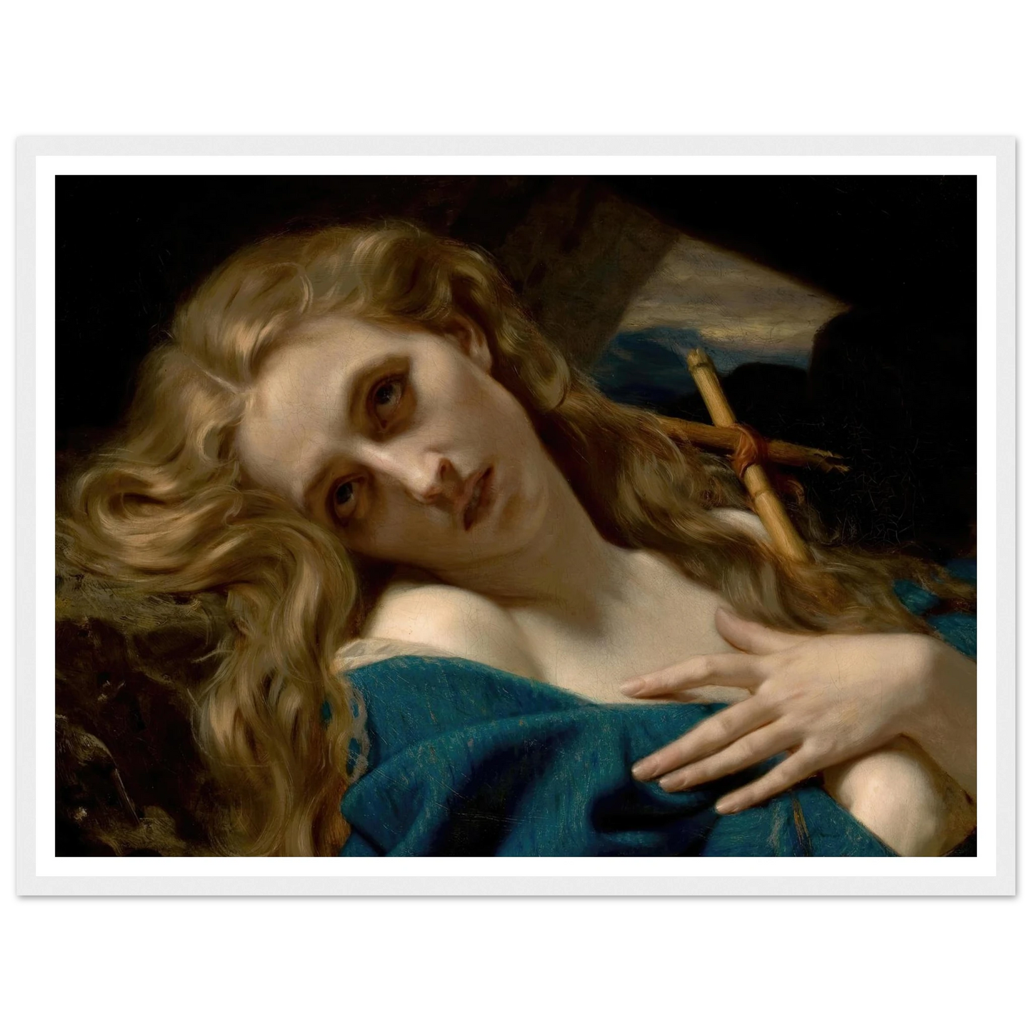 Mary Magdalene in the Cave (1868) Art Print | Hugues Merle-Quipham Collections