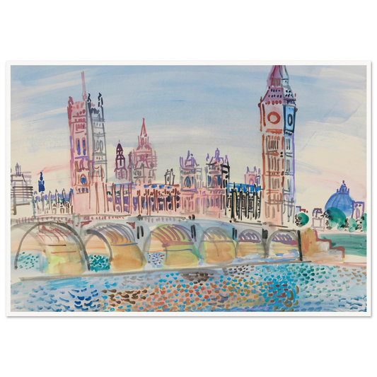 Londres, le Parlement (1930) Art Print | Raoul Dufy-Quipham Collections