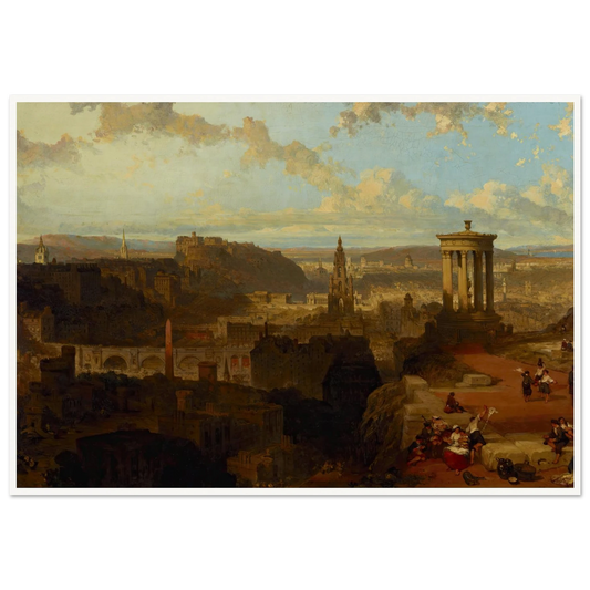 Edinburgh from the Calton Hill (1858) Art Print | David Roberts-Quipham Collections