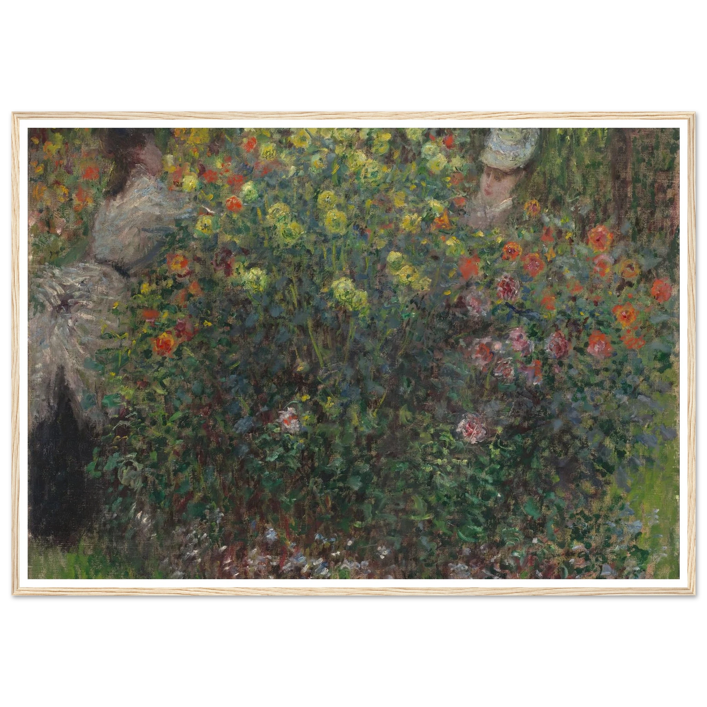 Ladies in Flowers (1875) Art Print | Claude Monet-Quipham Collections