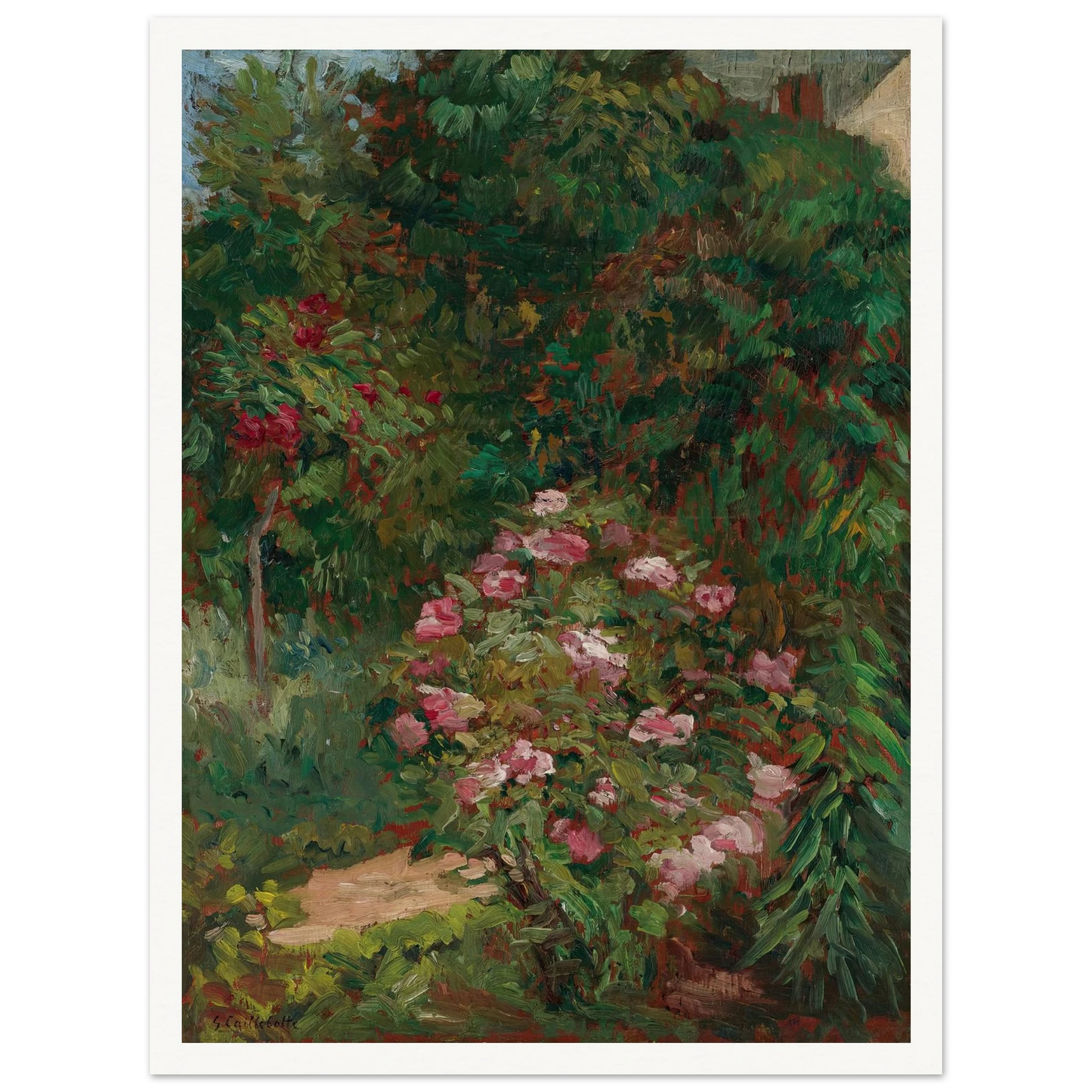 Massif De Fleurs, Jardin Du Petit Gennevilliers (1884) Art Print | Gustave Caillebotte-Quipham Collections