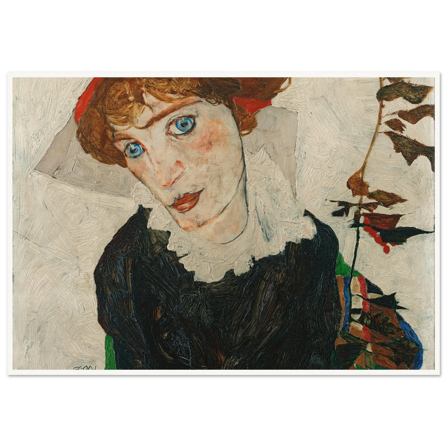 Portrait Of Wally Neuzil (1912) Art Print | Egon Schiele-Quipham Collections