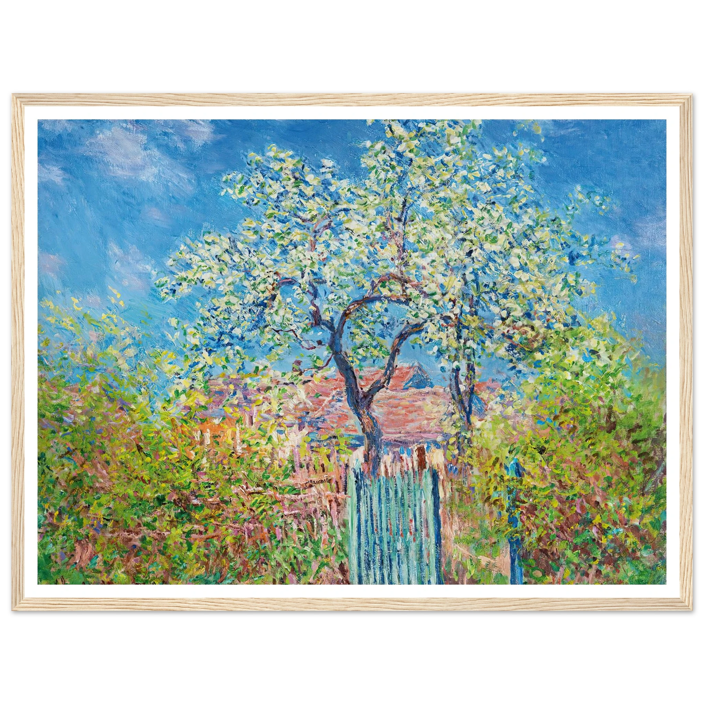 Poirier En Fleurs (1885) Art Print | Claude Monet-Quipham Collections