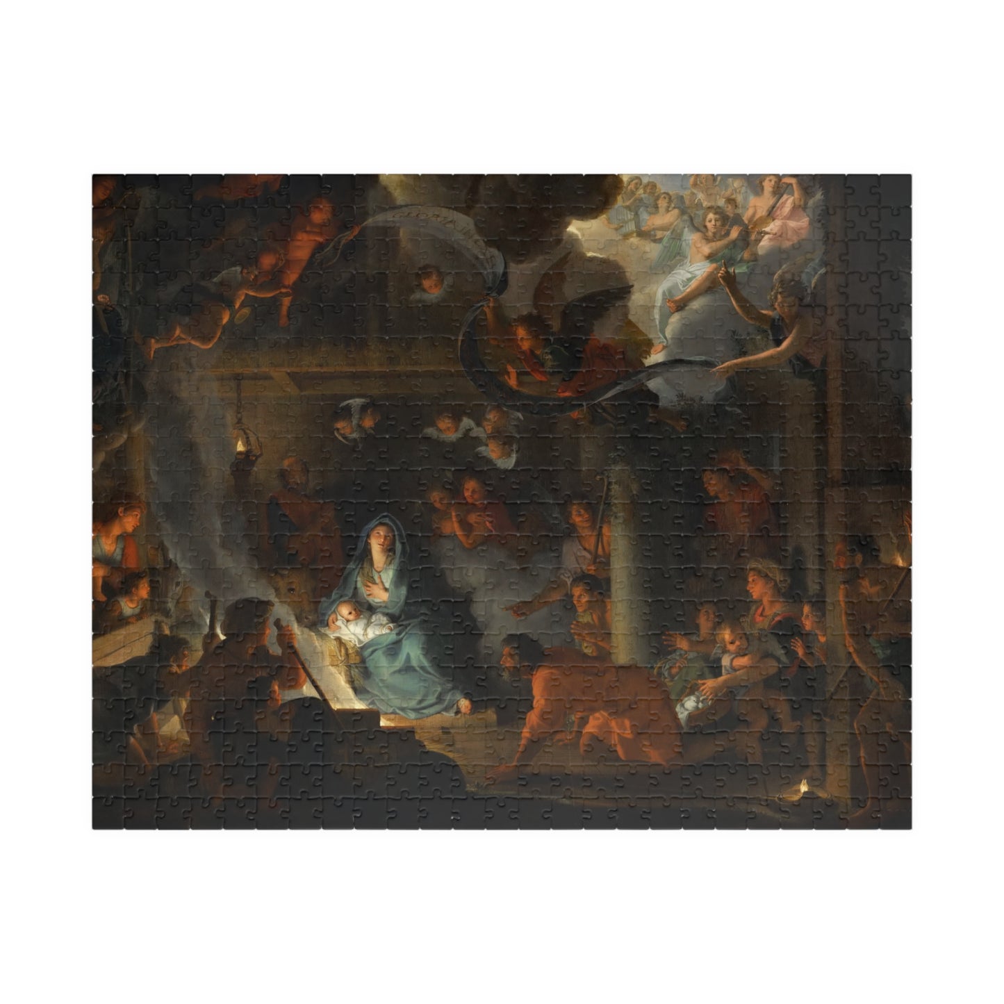 Adoration of the Shepherds Puzzle | Charles Le Brun - - 252 pcs (Horizontal) - 