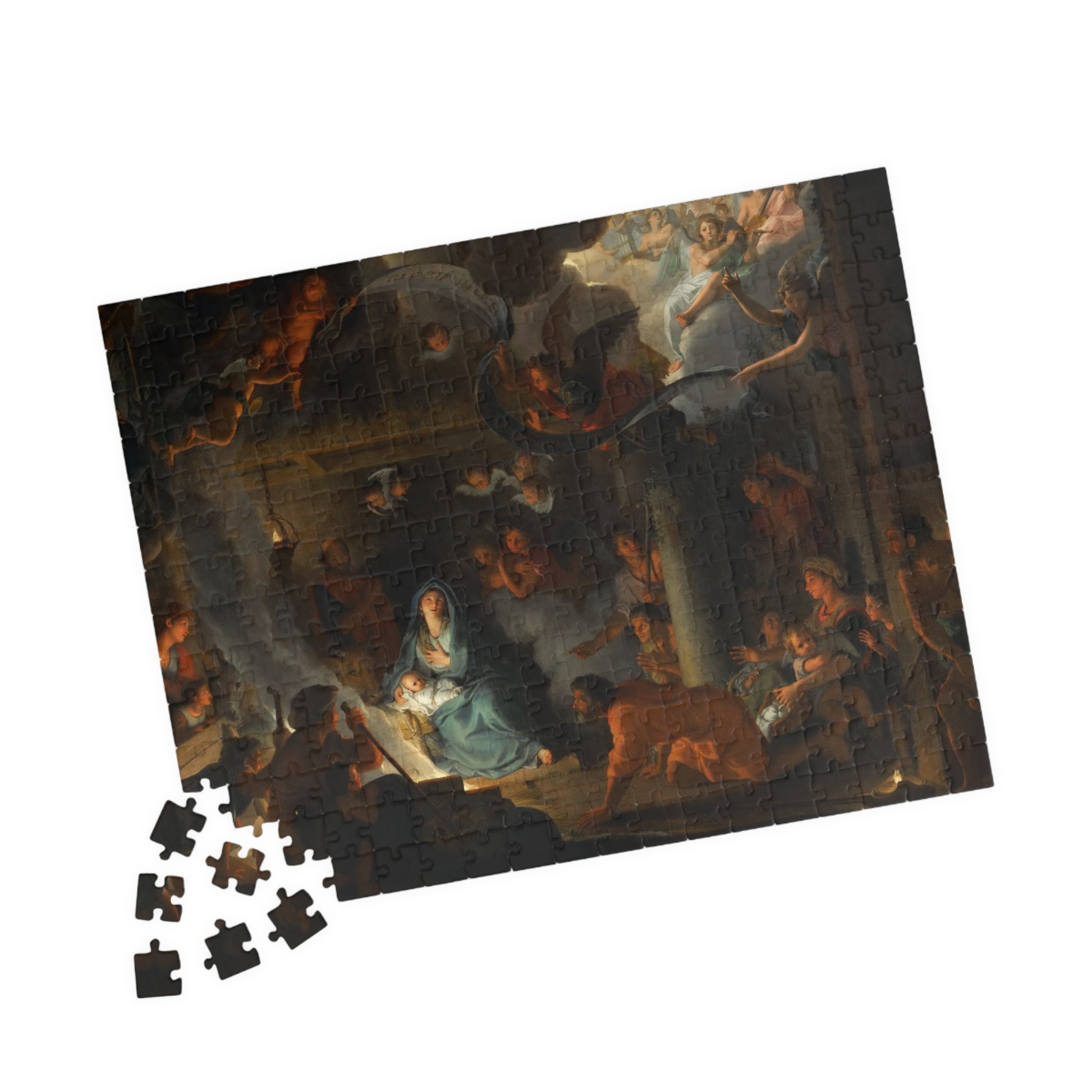 Adoration of the Shepherds Puzzle | Charles Le Brun - - 252 pcs (Horizontal) - 