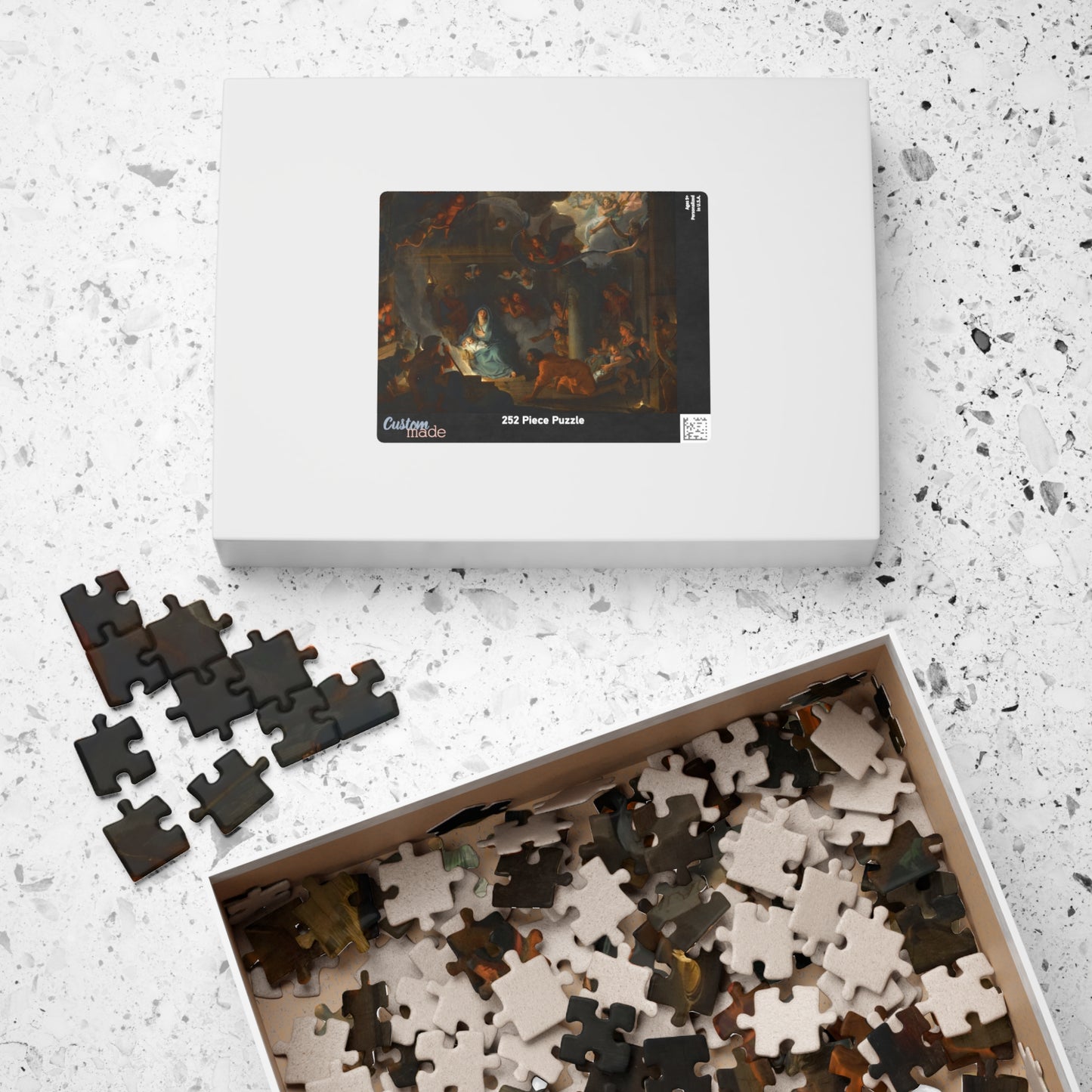 Adoration of the Shepherds Puzzle | Charles Le Brun - - 252 pcs (Horizontal) - 