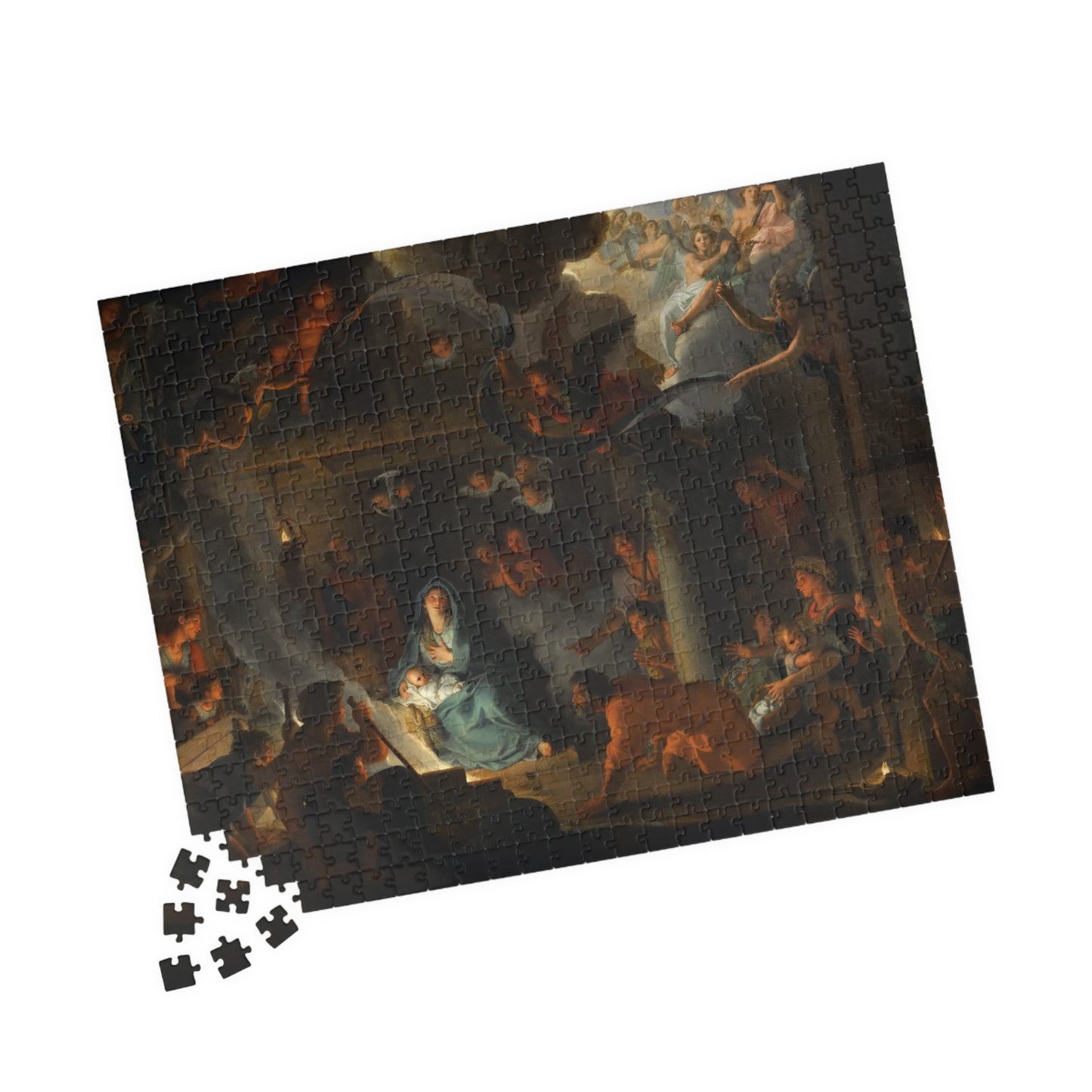 Adoration of the Shepherds Puzzle | Charles Le Brun - - 252 pcs (Horizontal) - 