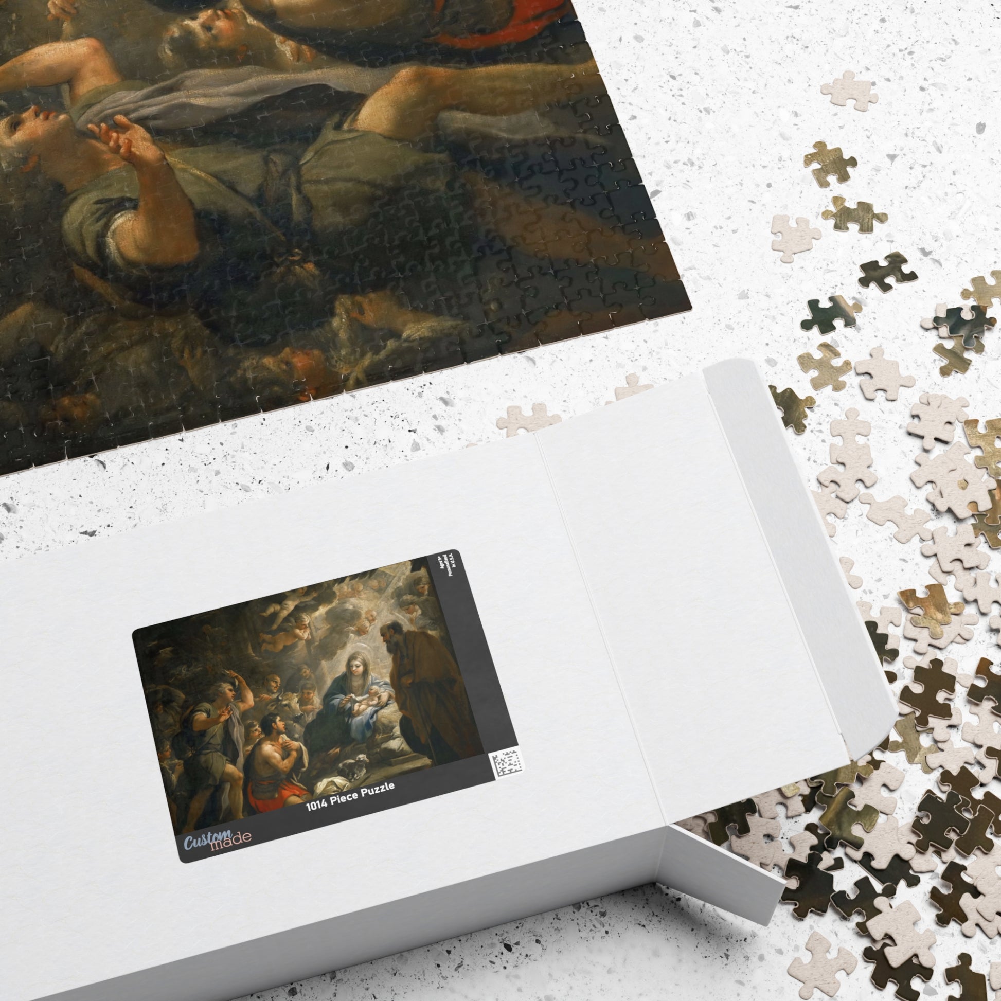 Adoration of the Shepherds Puzzle | Luca Giordano - - 252 pcs (Horizontal) - 
