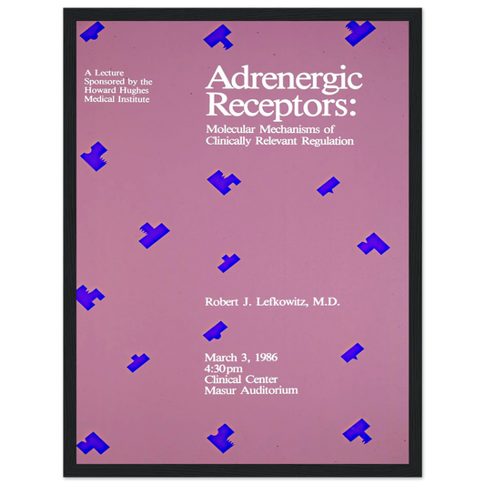 Adrenergic receptors; molecular mechanisms of clinically relevant regulation (1986) Art Print | National Institutes of Health - Framed Poster - 30x40 cm / 12x16″ - Black frame