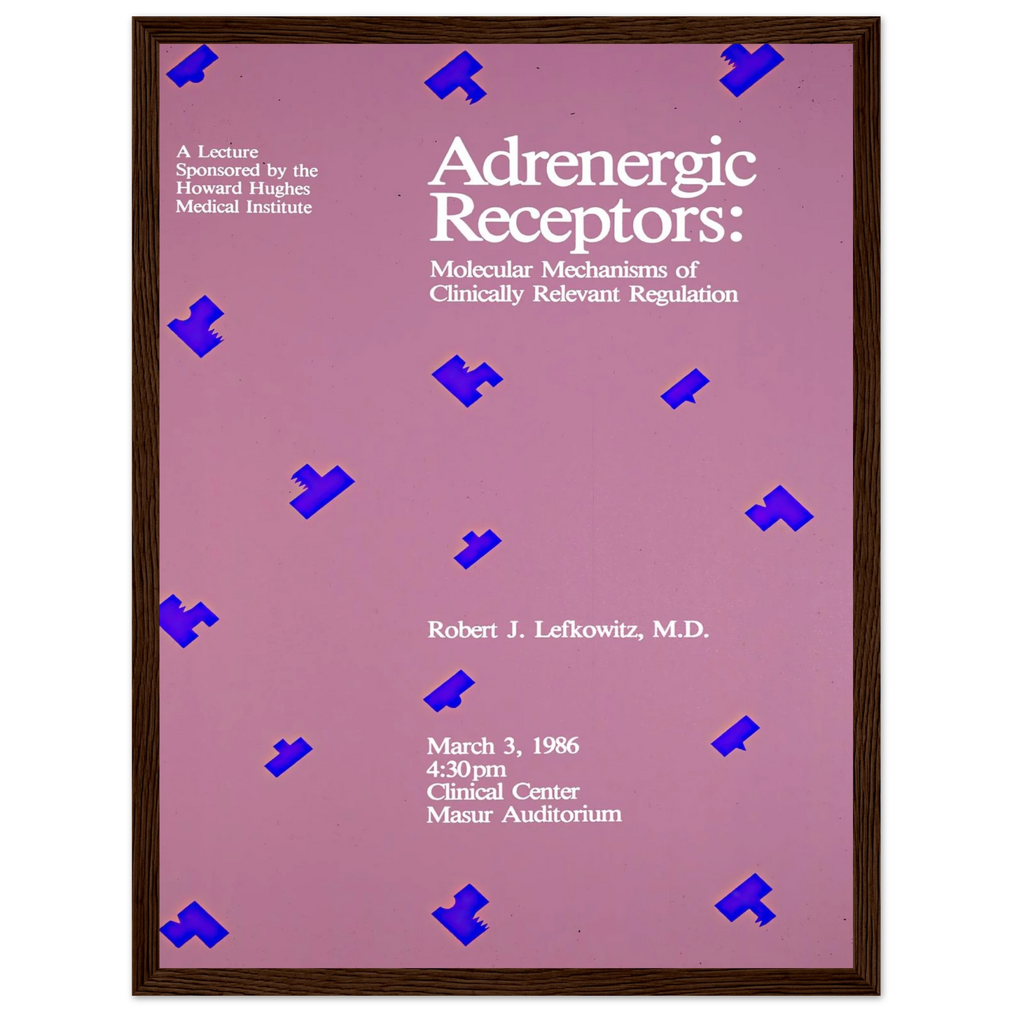 Adrenergic receptors; molecular mechanisms of clinically relevant regulation (1986) Art Print | National Institutes of Health - Framed Poster - 30x40 cm / 12x16″ - Black frame