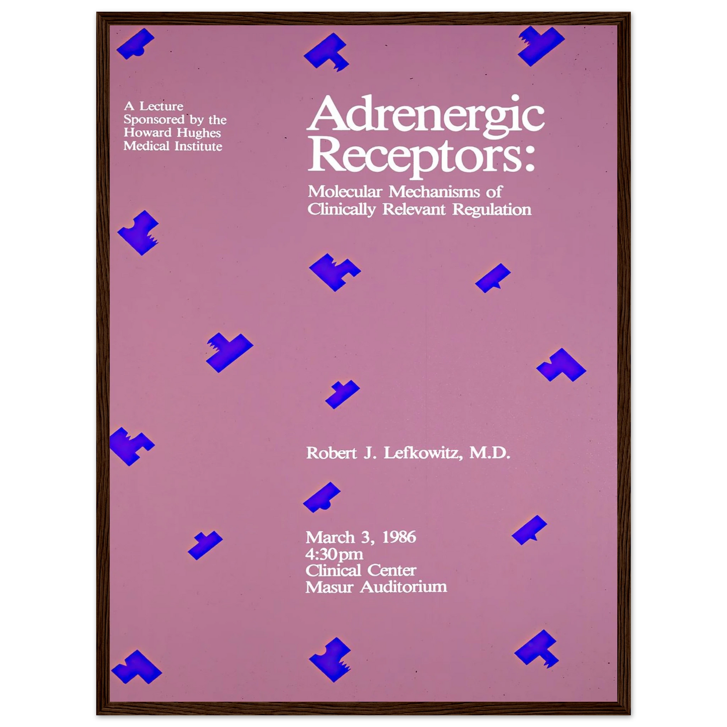 Adrenergic receptors; molecular mechanisms of clinically relevant regulation (1986) Art Print | National Institutes of Health - Framed Poster - 30x40 cm / 12x16″ - Black frame