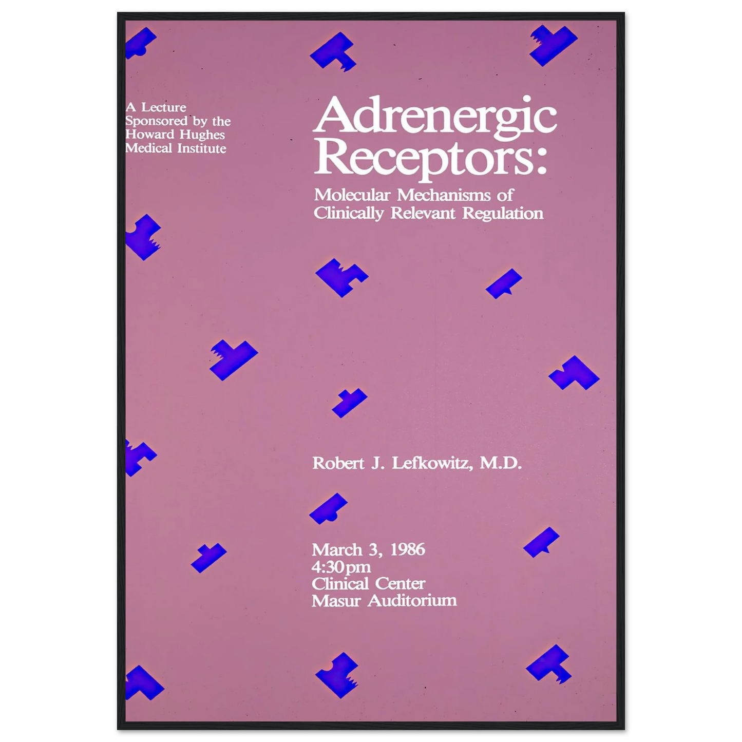 Adrenergic receptors; molecular mechanisms of clinically relevant regulation (1986) Art Print | National Institutes of Health - Framed Poster - 30x40 cm / 12x16″ - Black frame
