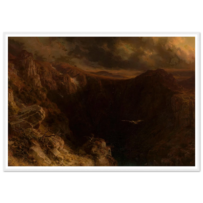 Evening in the mountains (1843) Art Print | August Behrendsen-Quipham Collections