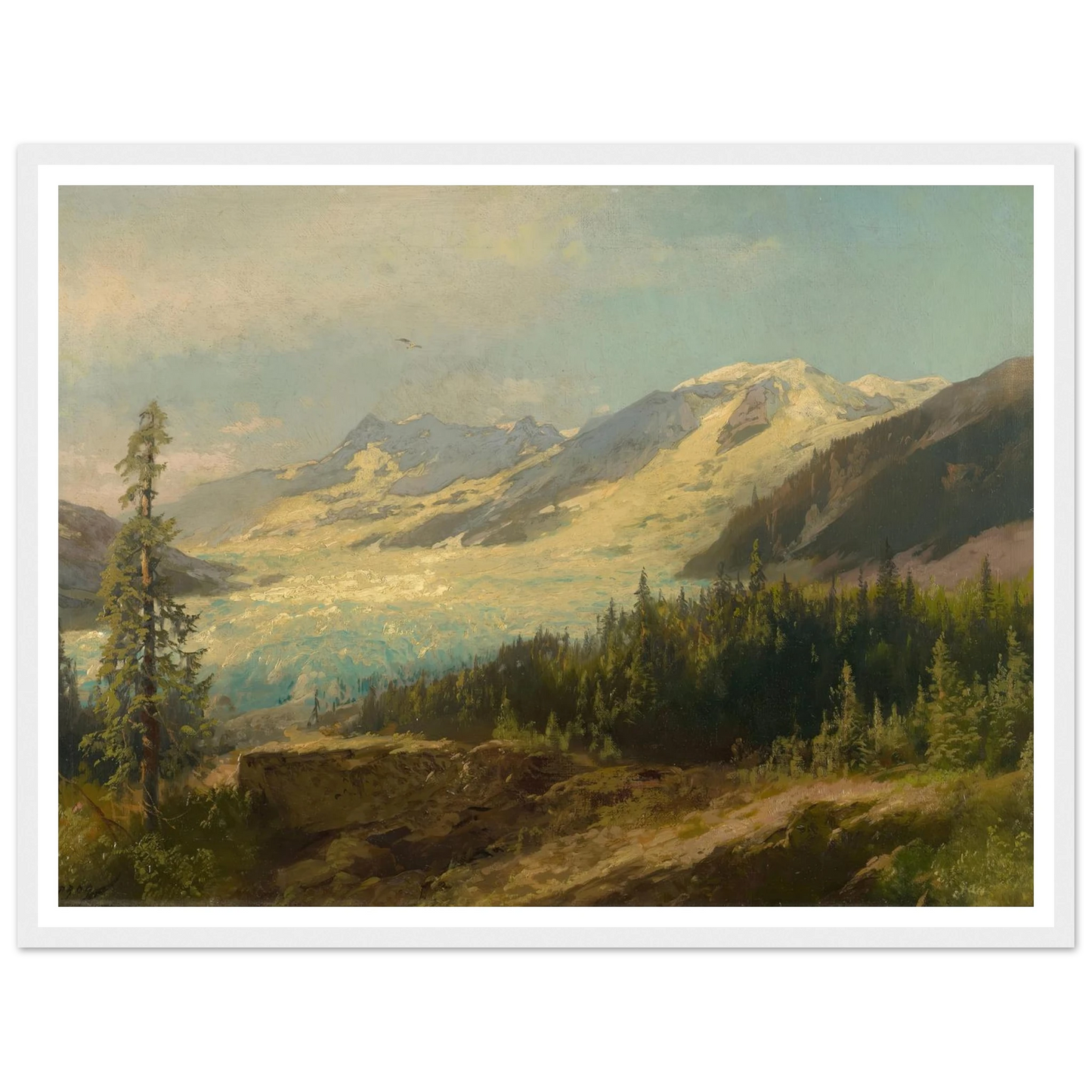 Pines in the Mountains (About 1895) Art Print | Hermann Ottomar Herzog-Quipham Collections