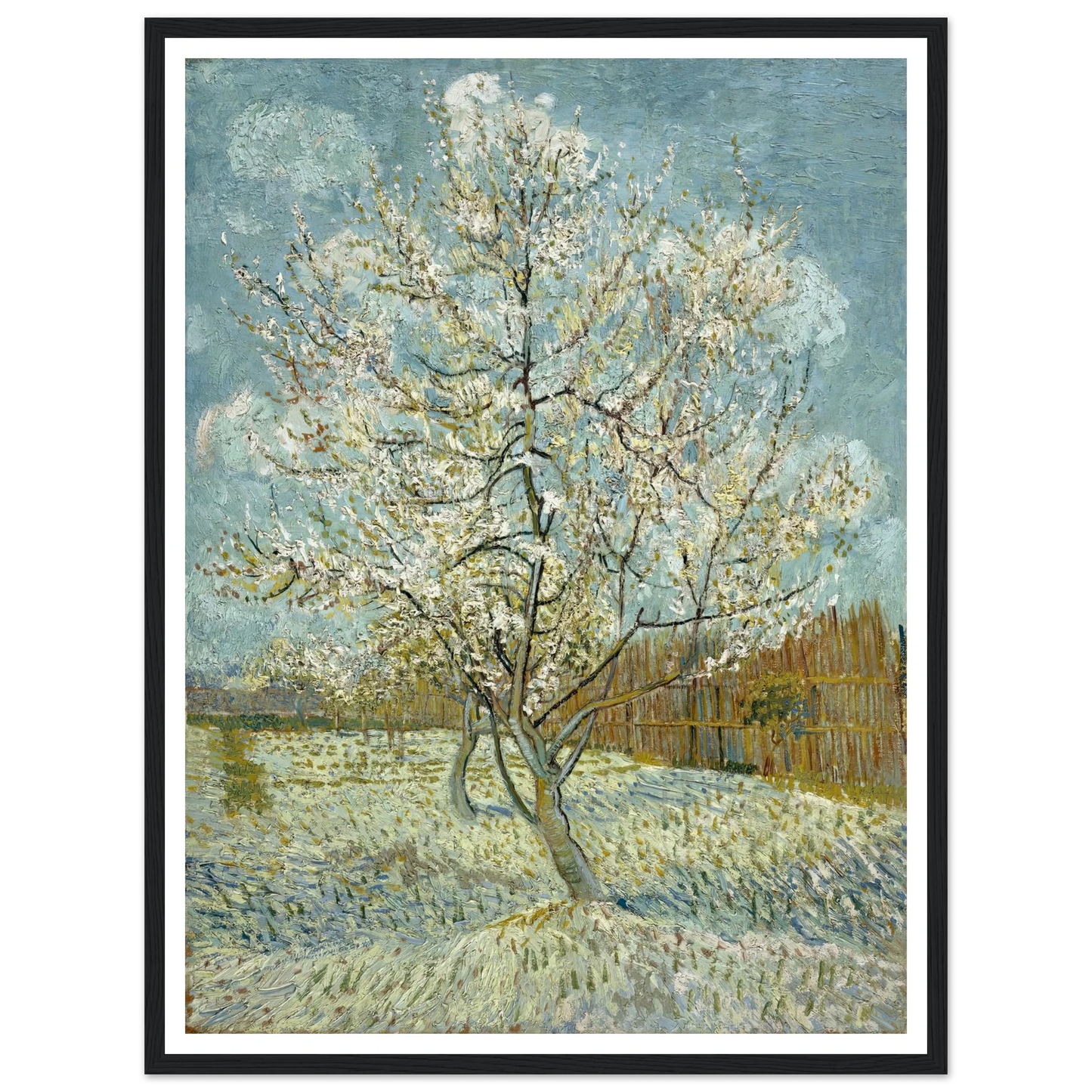 The pink peach tree (1888) Art Print | Vincent van Gogh-Quipham Collections