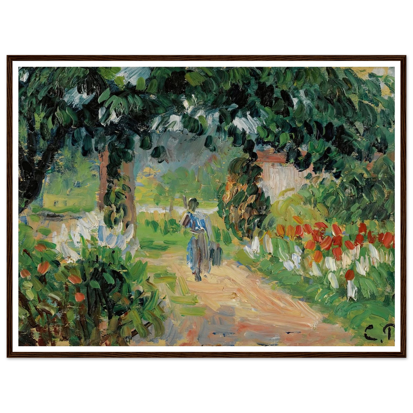 L’allée Du Jardin D’eragny (circa 1899) Art Print | Camille Pissarro-Quipham Collections