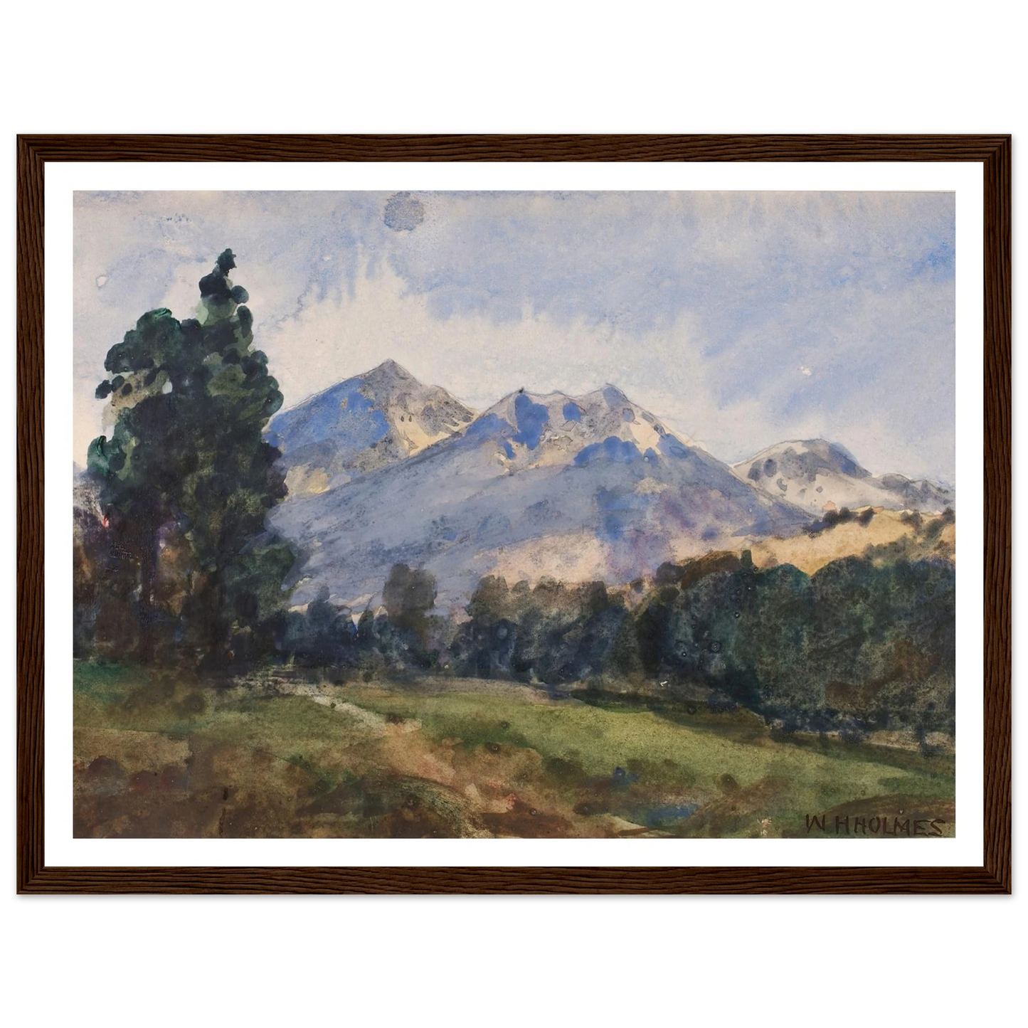 Wyoming Foot Hills (1921) Art Print | William Henry Holmes-Quipham Collections