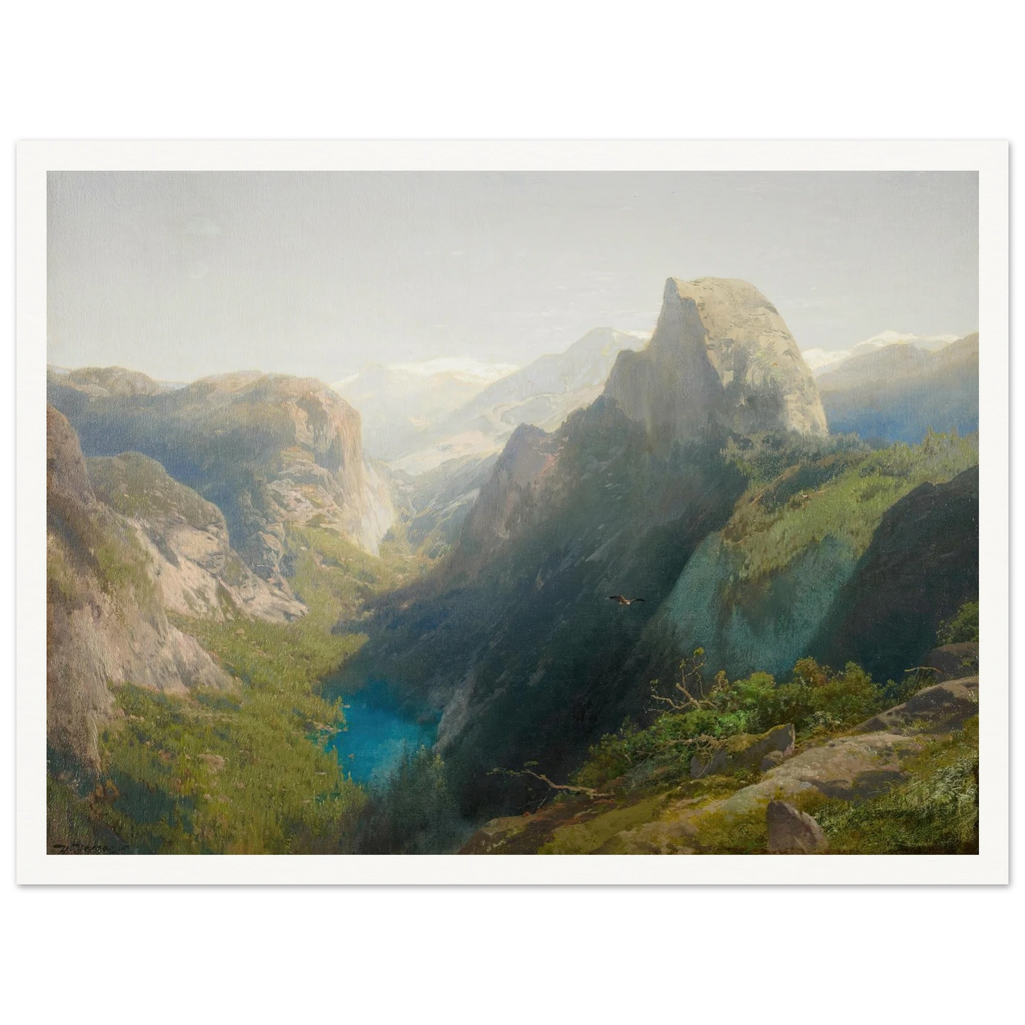 Mirror Lake, Yosemite (1874-1875) Art Print | Hermann Ottomar Herzog-Quipham Collections