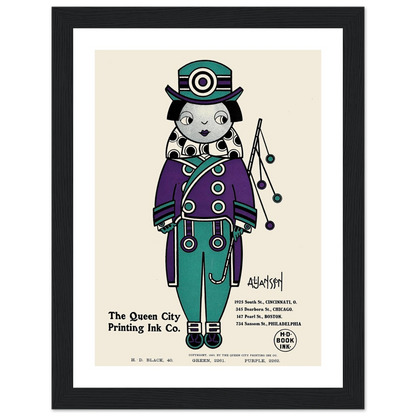 Queen City Ink, Ad. 01 (1890-1913) Art Print | Augustus Jansson-Quipham Collections