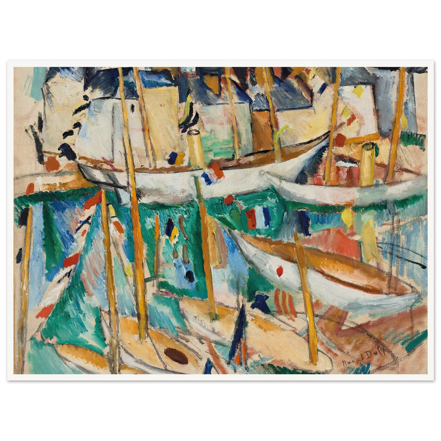 Les Bateaux (1909-1910) Art Print | Raoul Dufy-Quipham Collections